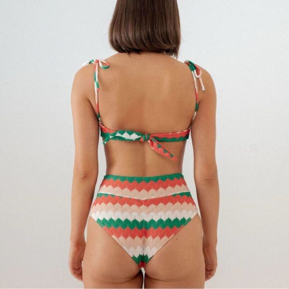 Anthropologie Montce Gelato High-Rise Ruched Bikini Bottoms Size Small or Large - Picture 10 of 10